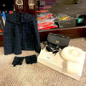 Vintage Pleasant company Samantha cape and accessories